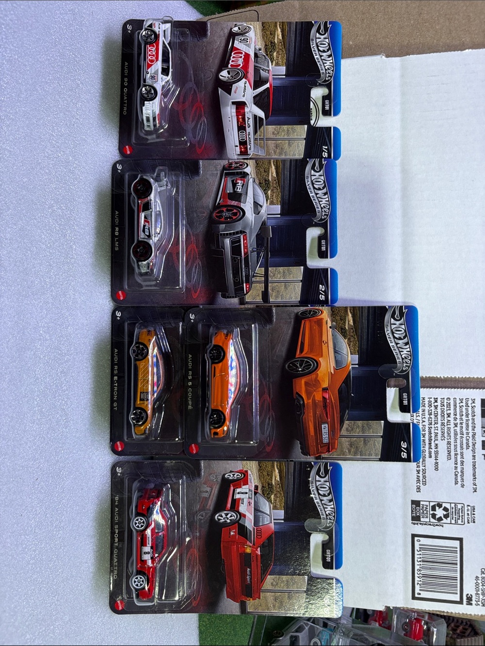 Hot wheels silver series AUDI set of 5 2026 🔥